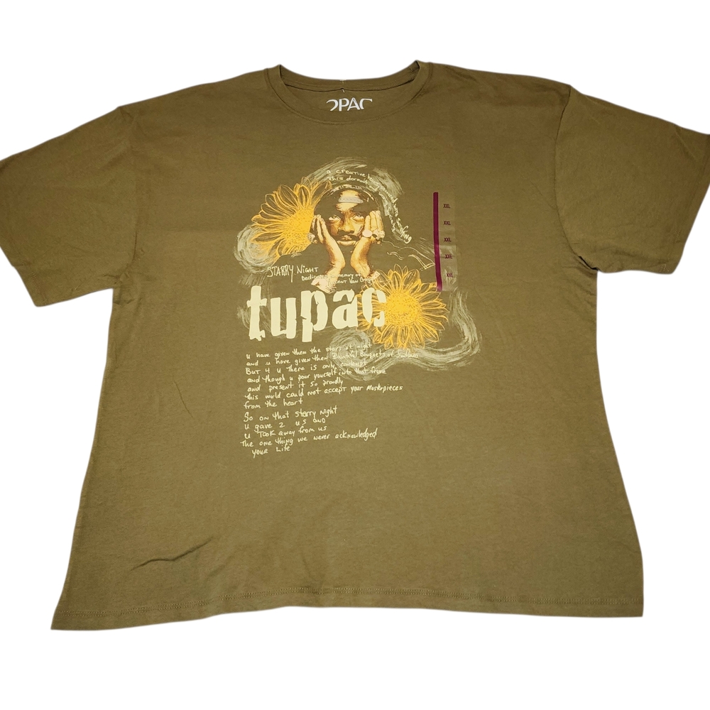 Gildan Olive Graphic Tee‎